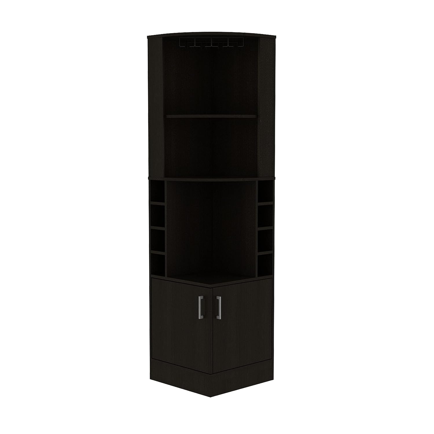 Home Bar Shelves - Mobile Bar Angolare con 2 Ripiani,