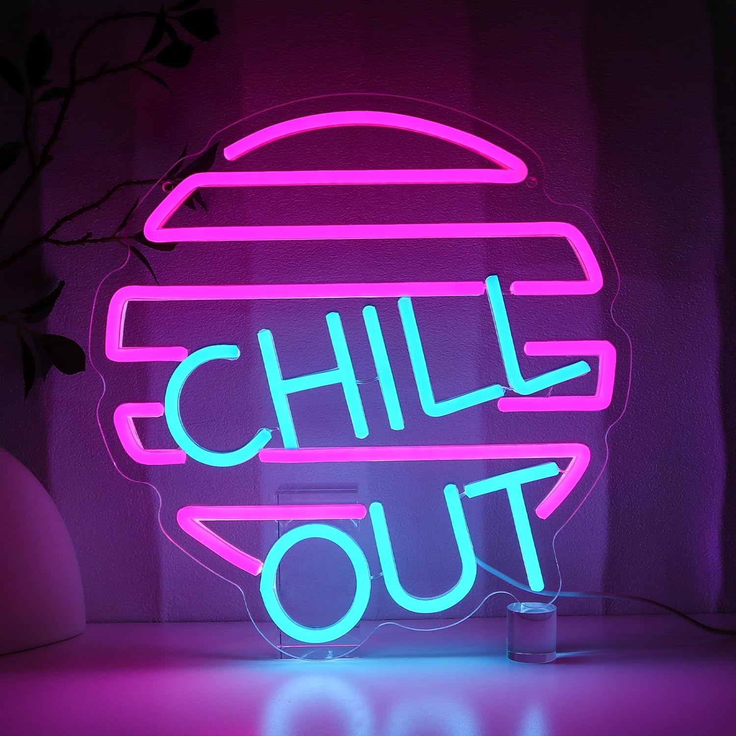 Home Bar Lounge - Chill Out insegna al Neon per
