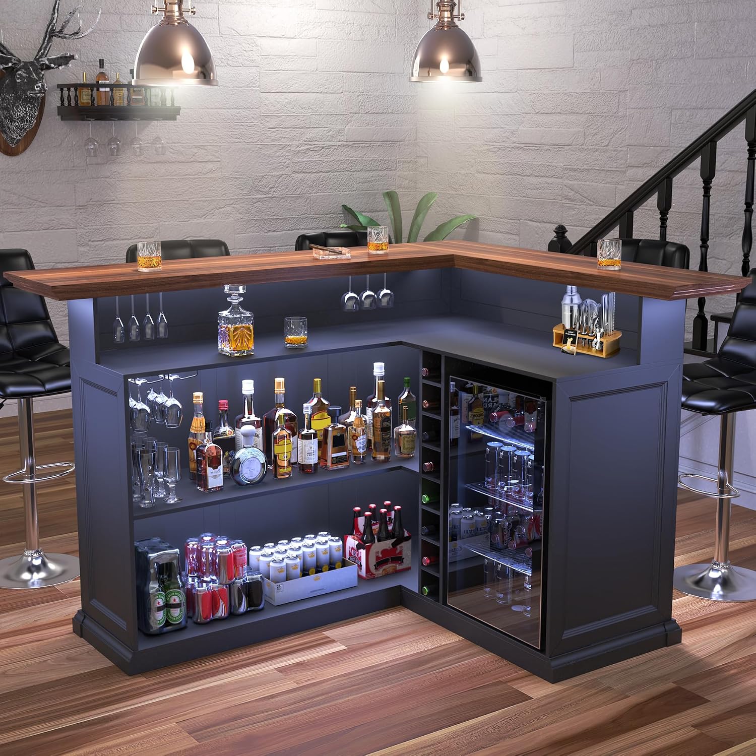 Home Bar Lounge - Mobile Bar a L per la