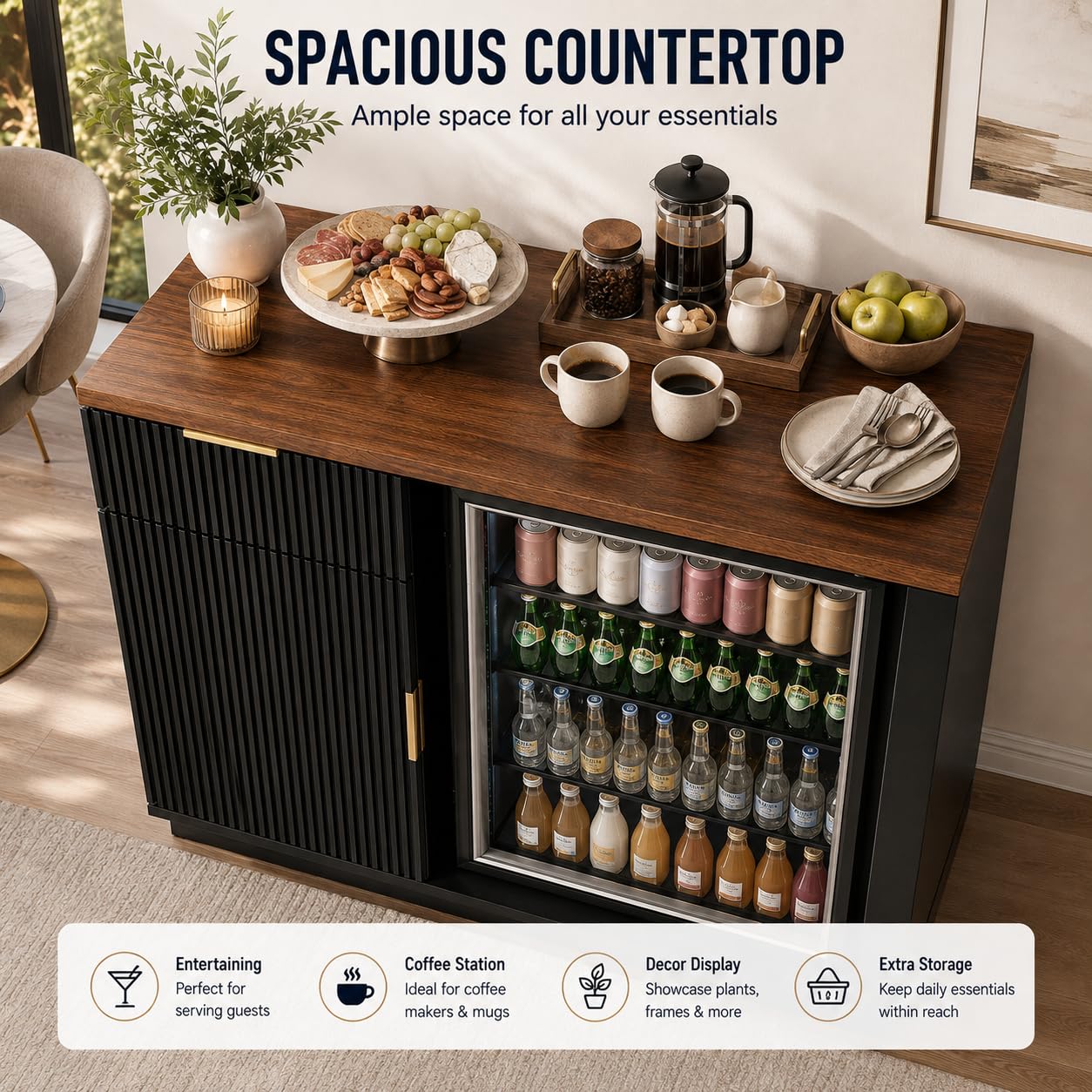 Mobile bar per caffè con spazi - Home Bar Shelves recensione e prezzo