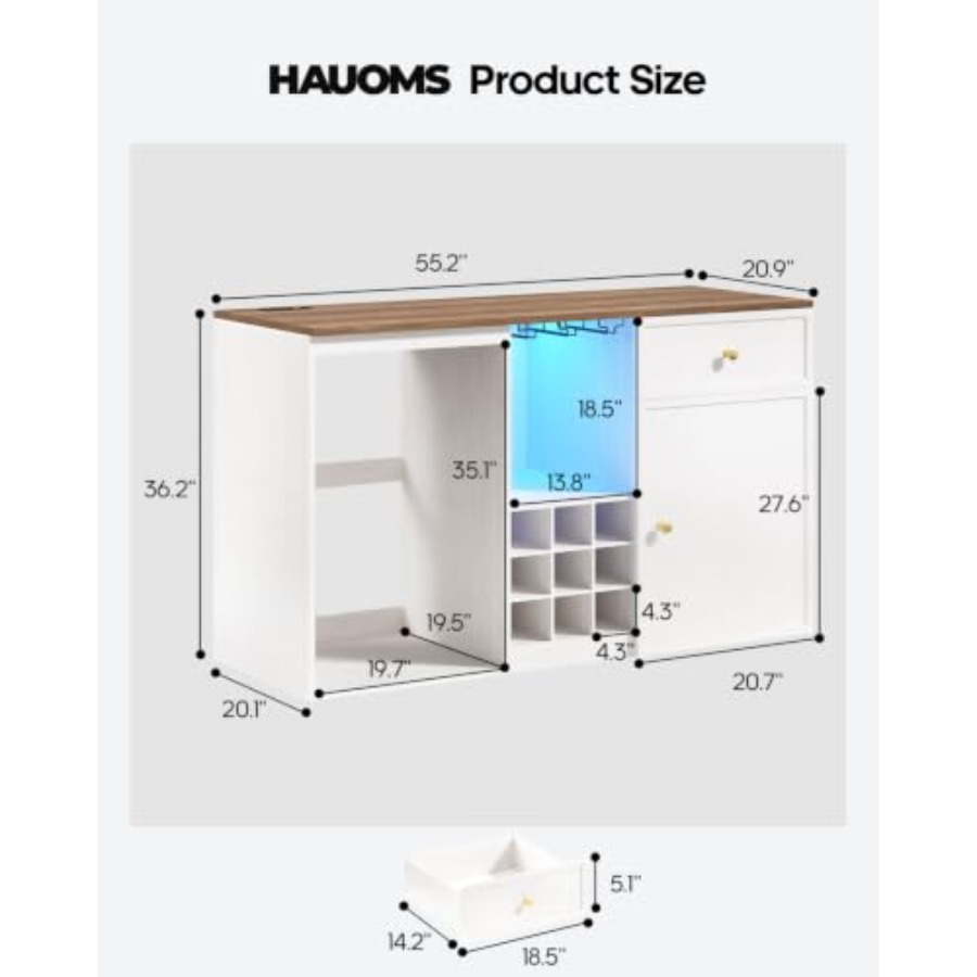 Mobile Bar per Caffè con Spazi - Home Bar And Fridge recensione e prezzo