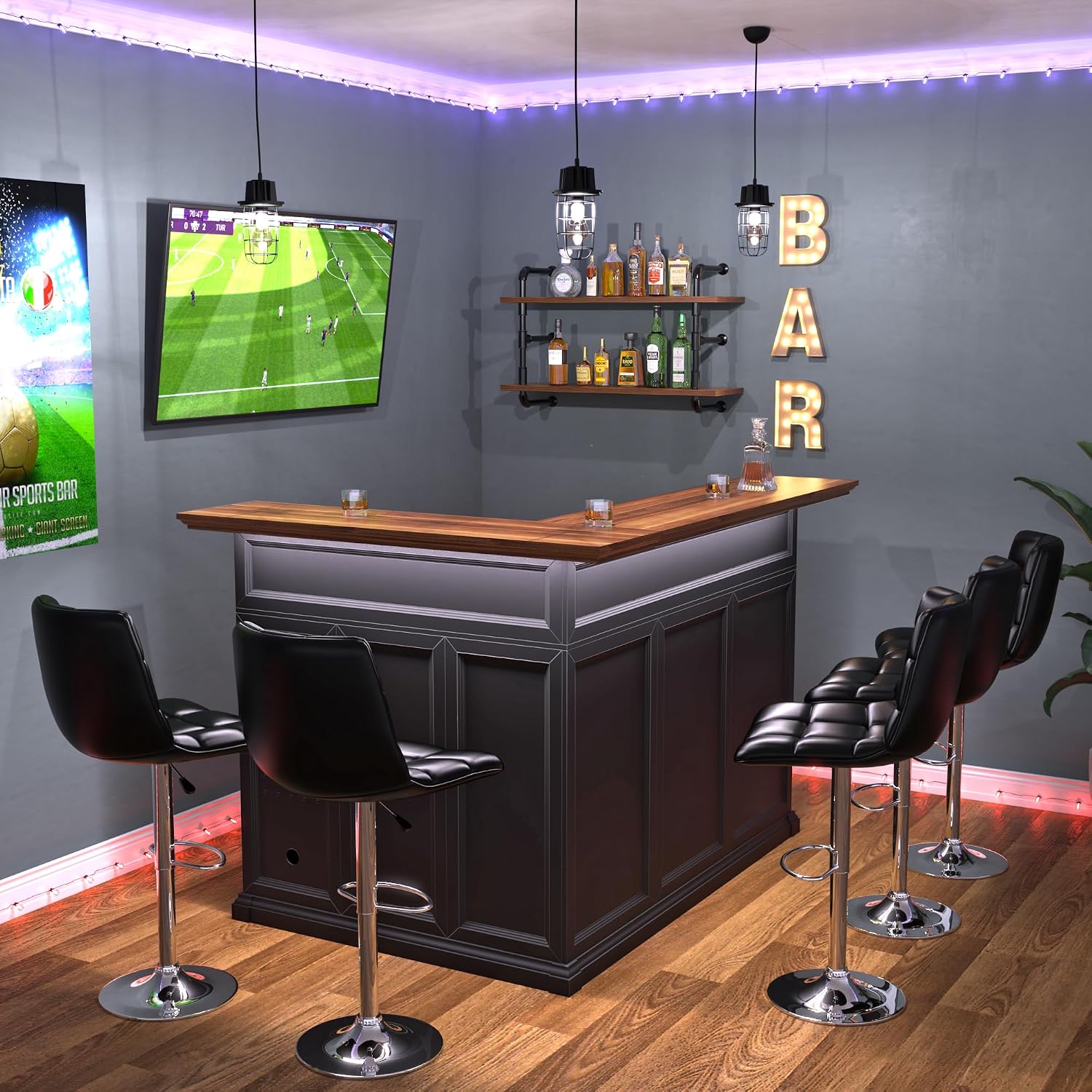 Mobile Bar a L per la Casa con - Home Bar Lounge recensione e prezzo