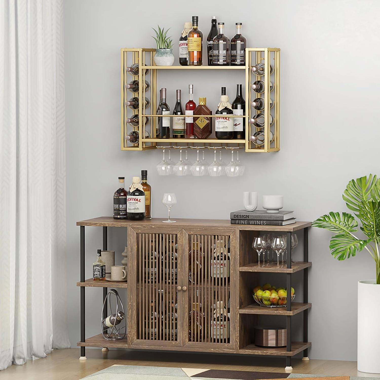 Portabottiglie da Parete, Port - Home Bar Shelves recensione e prezzo